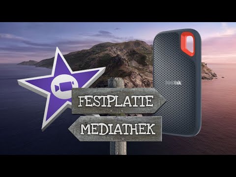iMovie Mediathek auf externe Festplatte verschieben