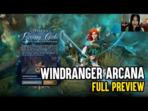 WINDRANGER ARCANA Full Preview - Compass of the Rising Gale [DOTA 2 - BATTLE PASS 2020]