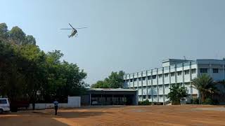 preview picture of video 'Helicopter landing - helicopter ride @AET MATRIC HR SEC SCHOOL ERODE'