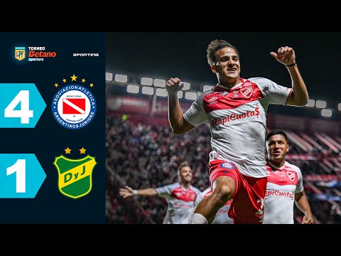 ARGENTINOS 4 - 1 DEFENSA Y JUSTICIA I Resumen del partido | #TorneoBetano Apertura 2025