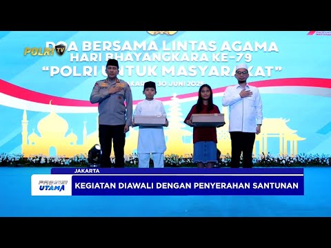 POLRI GELAR DOA BERSAMA LINTAS AGAMA PERINGATI HARI BHAYANGKARA KE-79