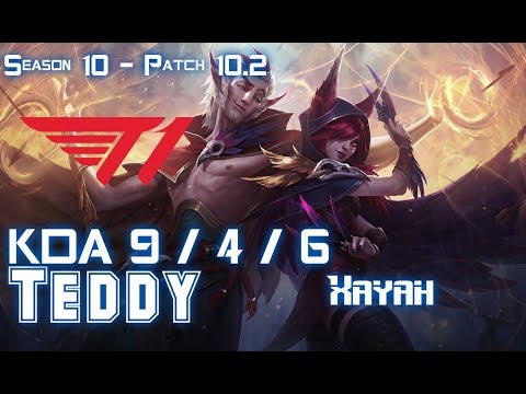 T1 Teddy XAYAH vs MISS FORTUNE ADC - Patch 10.2 KR Ranked