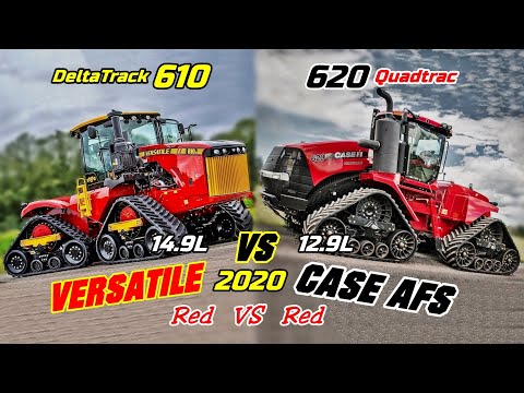 Versatile 610 DT VS Case AFS 620 Quadtrac [Size/power/speed/performance comparison] Red VS Red 2021