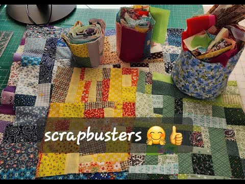 2 Scrap Busting Ideas To Sell, Use Up So Many Scraps, We Made Scrap Fabric Block, Scrap Fabric Roll