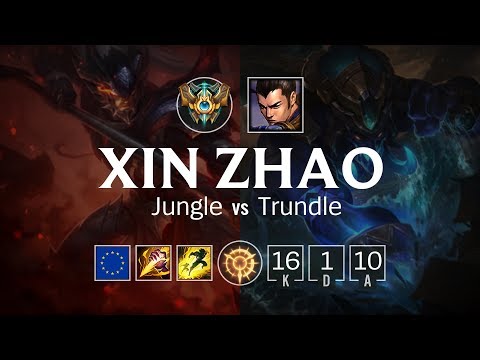 Xin Zhao Jungle vs Trundle - EUW Challenger Patch 8.9