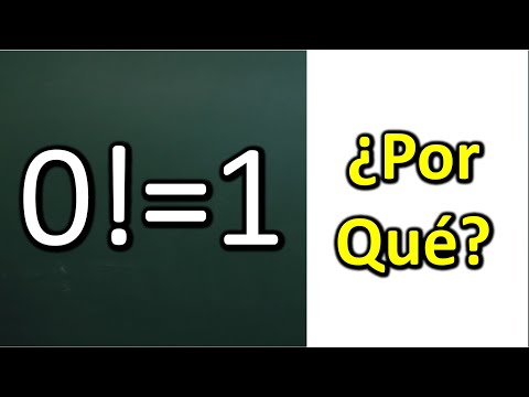 POR QUÉ CERO FACTORIAL ES IGUAL A 1, es decir, 0!=1