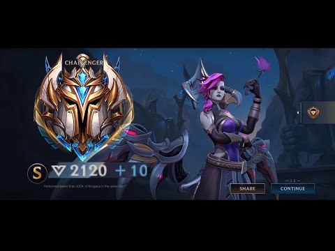 RANK 1 EU LEAGUE OF LEGENDS WILD RIFT - CHALLENGER MORGANA GAMEPLAY #1