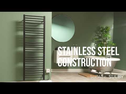 SolAire Sulby Stainless Steel Dry Electric Towel Rail