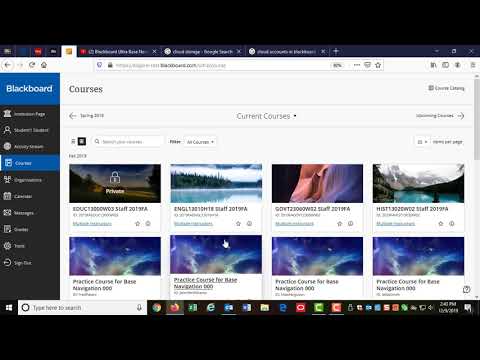 Student Blackboard Orientation Base Navigation