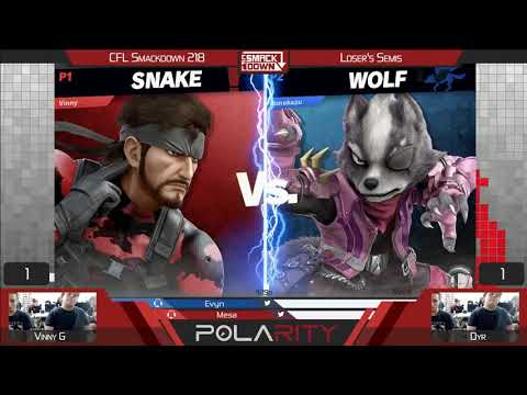 CFL Smackdown Ultimate 218 - VinnyG (Snake) vs Dyr (Wolf) - Losers Semis