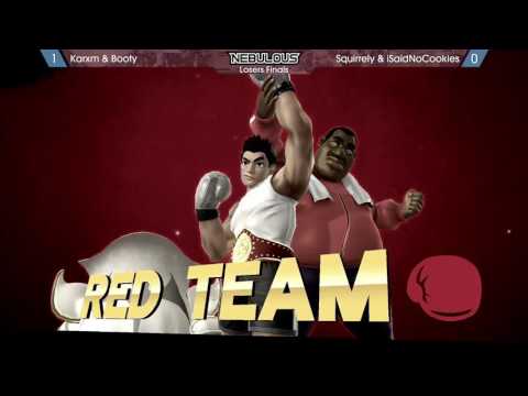 Nebulous Prime Sm4sh Doubles #74:  - Losers Finals: Karxm & Booty vs. Squirrely & iSaidNoCookie