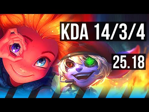 ZOE vs TRISTANA (MID) | 67k DMG, 7 solo kills, Legendary, 14/3/4 | EUW Master | 25.18