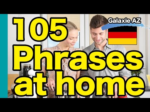 【German Phrases at home】105 phrases for daily conversations among family members, English subtitles