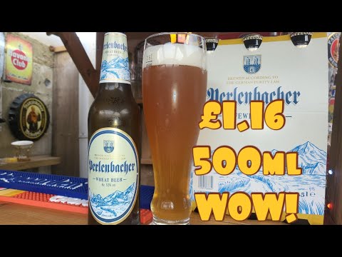 LIDL Weissbier... Perlenbacher Hefeweissbier 5.5% ABV £1.16 500ML bottle #deal