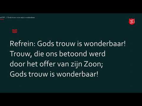 Lied 291 Gods trouw is wonderbaar (Piano - refrein)