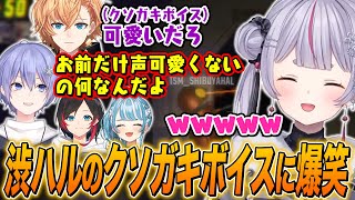 ボイチェンが外れるらむち、一人だけ何故かクソガキボイスになる渋ハルに爆笑する兎咲ミミ【白波らむね/渋谷ハル/白雪レイド/うるか/ぶいすぽ切り抜き/R.E.P.O.】