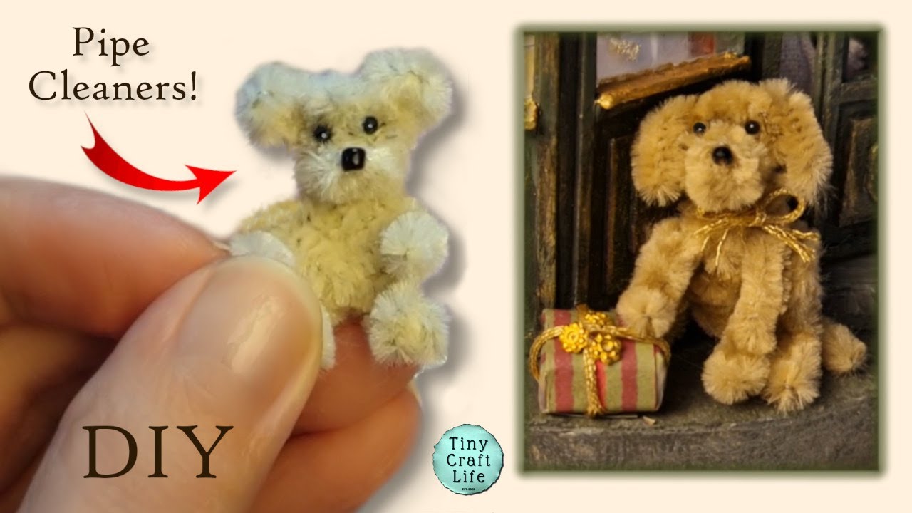 I Made TINY Furry FRIENDS Using Pipe Cleaners #MiniaturePets #PipeCleanerCraft #FurryFriends #Minis