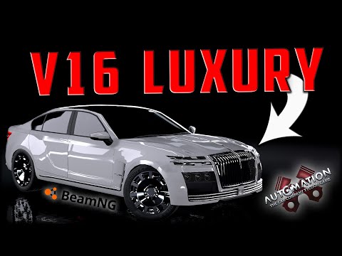 I Built A V16 Hyper Luxury Car!! Automation - BeamNG