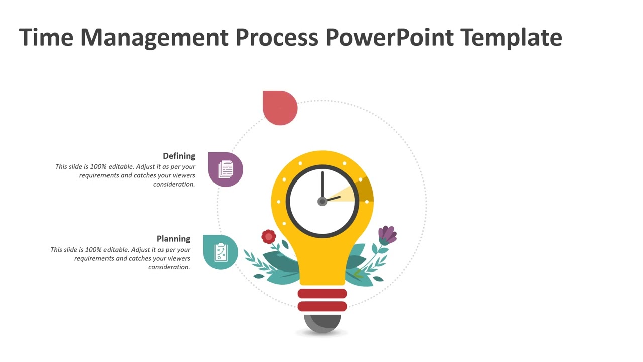 Time Management Process PowerPoint Template | Kridha Graphics
