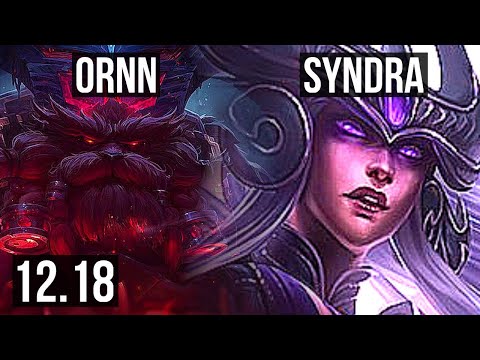 ORNN vs SYNDRA (MID) | 2/0/5, 600+ games | KR Challenger | 12.18