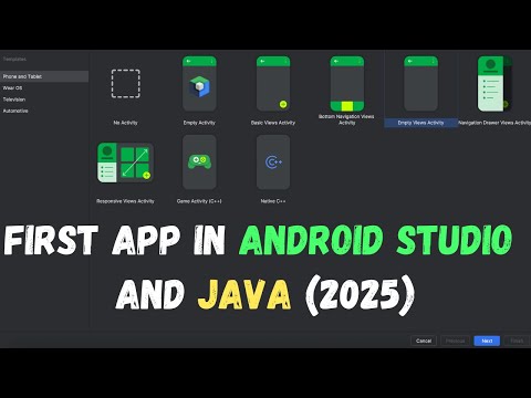 Creating Your First App in Android Studio with Java (2025)
