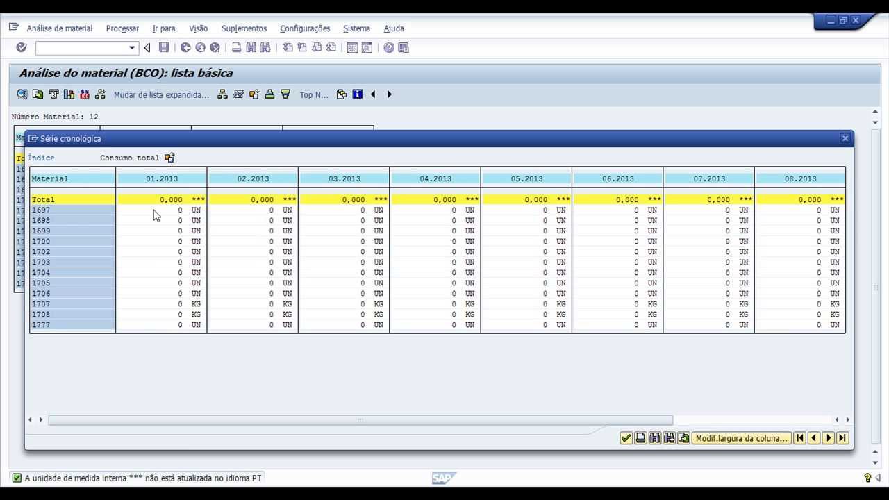 SAP MM - MRP Baseado no Consumo com Ponto de Reabastecimento Automático
