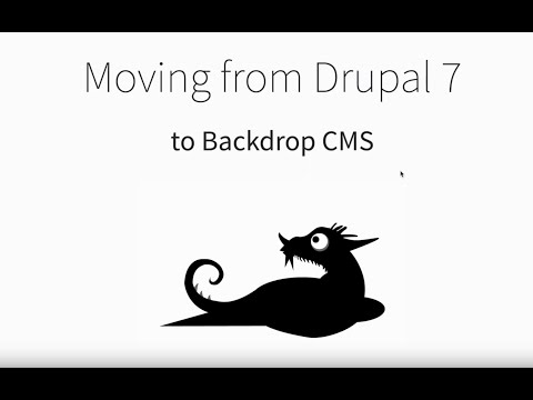 Moving from Drupal 7 to Backdrop CMS
