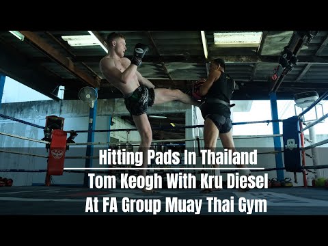Thailand Padwork: Tom Keogh Hitting Pads With Kru Diesel