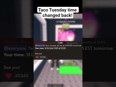 Taco Tuesday Admin Abuse Time Changed Back! #stealabrainrot #roblox #robloxshorts #tacotuesday