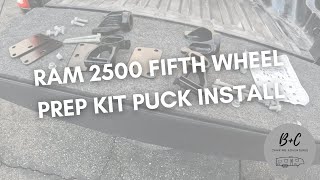 Ram 2500 Fifth Wheel Prep Kit Puck Installation 82215838