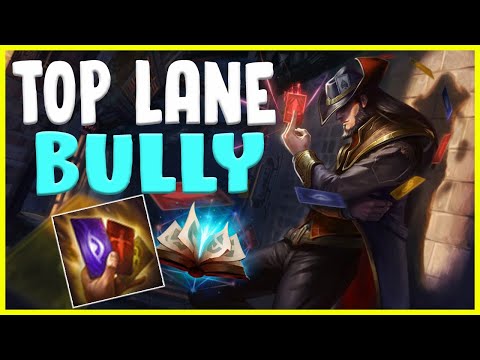 ENEMY LANER DOES NOT GET TO PLAY - AP TWISTED FATE TOP LANE GUIDE RUNES BUILD GAMEPLAY | LoL s10