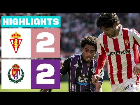 REAL SPORTING 2 - 2 REAL VALLADOLID | RESUMEN LALIGA HYPERMOTION