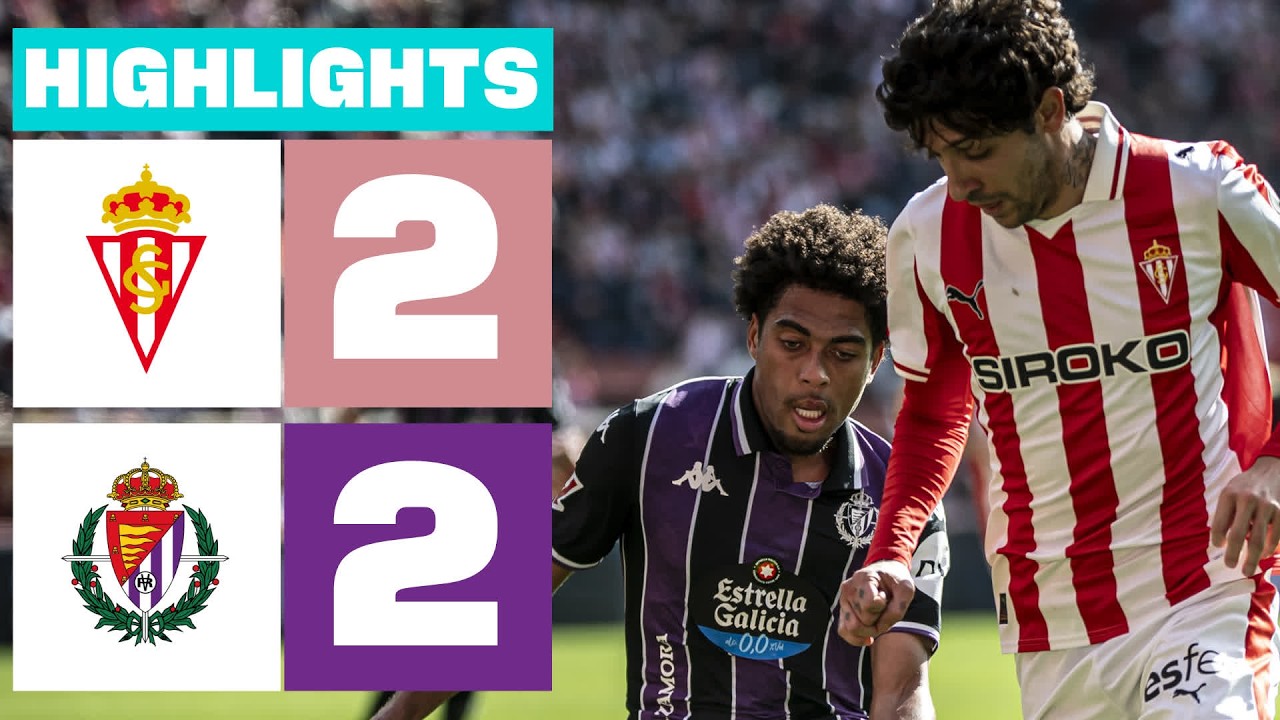 Sporting Gijón vs Real Valladolid Highlights