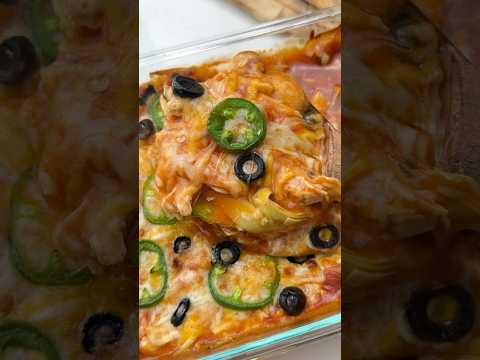 Spicy Chicken Enchilada Cabbage Bake