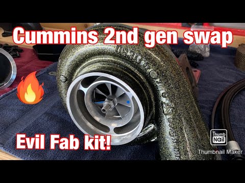 6.7 Cummins Evil Fab 2nd Gen swap!!!