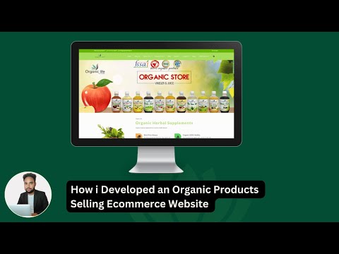 Organic products ecommerce website