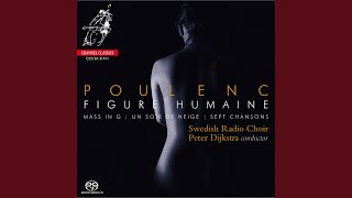 Un soir de neige, FP 126: I. Le feu, "De grandes cuillers de neige". Modéré, sans lenteur