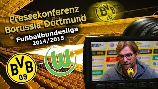 preview picture of video 'Borussia Dortmund - VfL Wolfsburg: Bundesliga-Pk mit Jürgen Klopp'