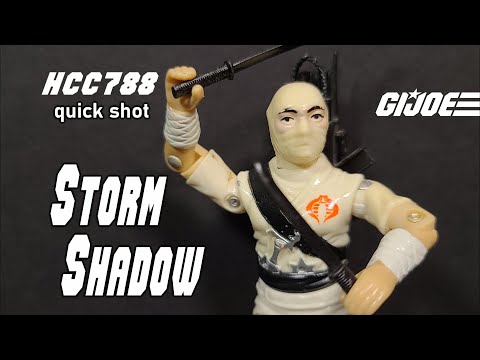 1984 STORM SHADOW - Cobra Ninja! HCC788 G.I. Joe toy quick shot!