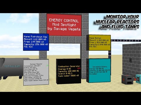 "ENERGY CONTROL" Mod Spotlight | How to monitor Nuclear Reactors using Energy Control - HBM Reloaded
