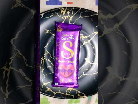 ₹180 Cadbury Dairy Milk Silk Valentine's Heart Blush Chocolate Bar ☺ // ASMR // Yummy 😋 #shorts