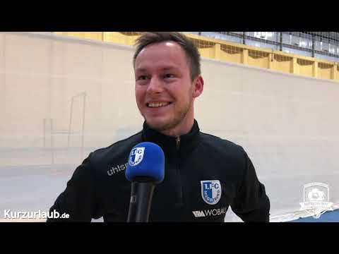 Interview vor Pape-Cup 1. FC Magdeburg mit U15-Trainer Daniel Petzold