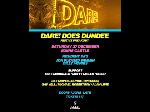 Billy Morris DJ set from Dare! Does Dundee, 27th December 2025