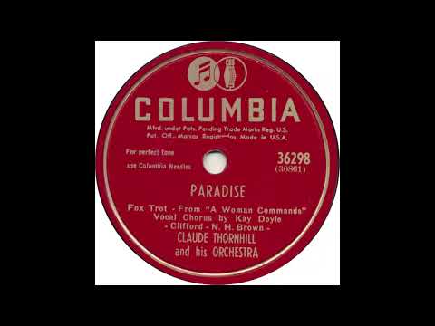 Claude Thornhill And His Orchestra Paradise 78 rpm
