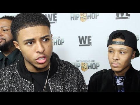 Diggy Simmons & Russell Simmons II interview "Growing Up Hip Hop" Premiere in NYC