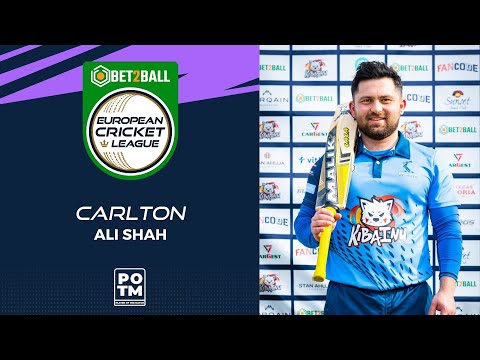 POTM: A.Shah - BRE vs CAR | Highlights | Bet2Ball European Cricket League Day 3, Group C | ECL22