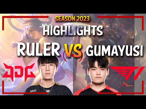 JDG Ruler vs T1 Gumayusi - HIGHLIGHTS - Ruler SAMIRA vs LUCIAN - KR Ranked