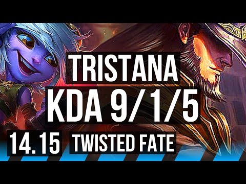 TRISTANA vs TWISTED FATE (MID) | 9/1/5, 69% winrate, Legendary | VN Challenger | 14.15