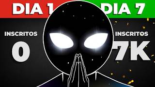 Como eu Consegui 7k de Inscritos em 7 Dias (Faça isso para Crescer no Youtube)