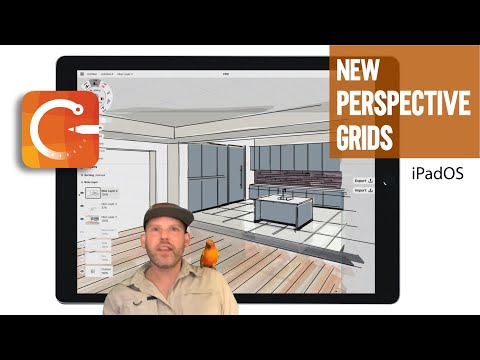 How to Use the Perspective Grids in the Concepts App - iPadOS/ iOS